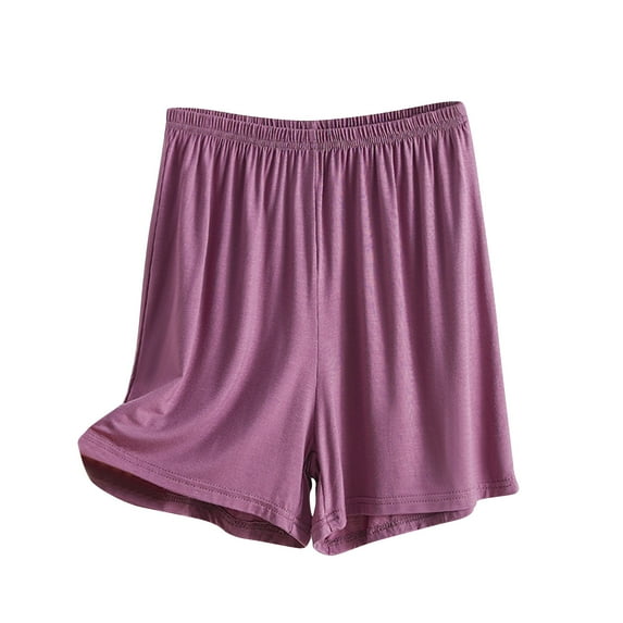 XuJwPNcy Plus Size Pajama Shorts for Women Soft Comfy Loungewear Sleep Shorts Basic Pjs Shorts with Pockets