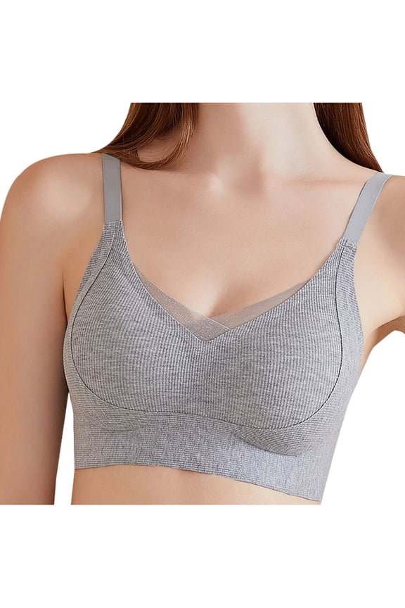 Push up Bras for Women Wireless Bra Soft Seamless Comfortable Wire Free Bralette with Support