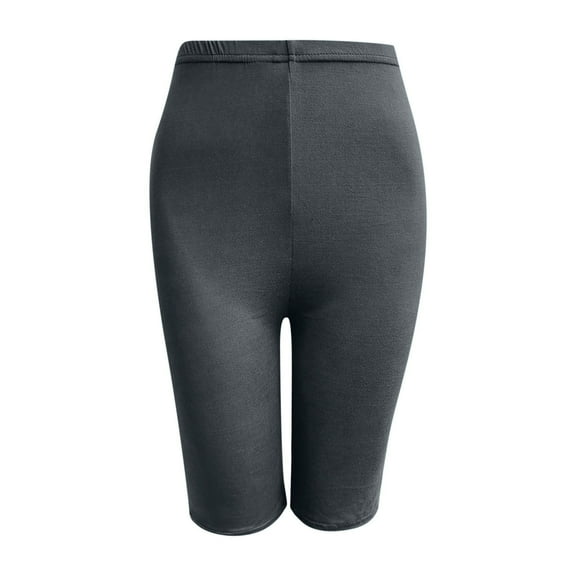 Yuzhih Running Short Women Plus Size Stretchy Shorts Mid Thigh Lightweight Short Pants Casual Biker Shorts