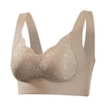 thumbnail image 1 of XuJwPNcy Bras for Women Lace Comfortable Wireless Bra Breathable Push up Bras Soft Full Coverage Everyday Bra, 1 of 7
