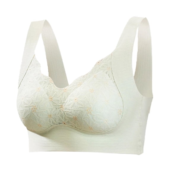 XuJwPNcy Seamless Bras for Women No Underwire Lace Bra Push up Comfort Bralettes Soft Breathable Underwear