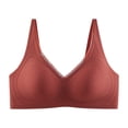 thumbnail image 1 of XuJwPNcy Seamless Front Closure Bras for Women with Soft Support Full Coverage Everyday Bra Non-padded Wireless Bralette, 1 of 6