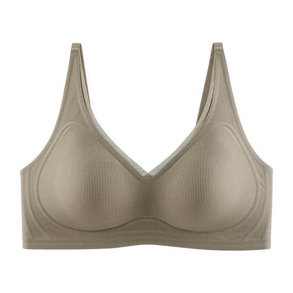 XuJwPNcy Seamless Front Closure Bras for Women with Soft Support Full Coverage Everyday Bra Non-padded Wireless Bralette