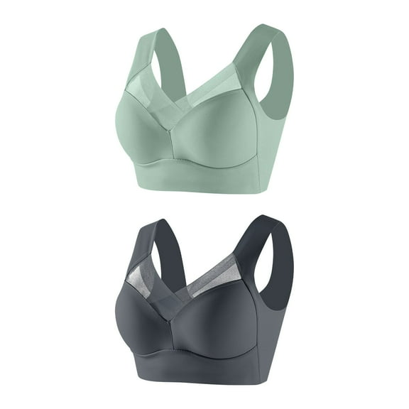 XuJwPNcy Sport Bras for Women High Support Push up No Underwire Bras Wireless Yoga Workout Soft Lace Bras