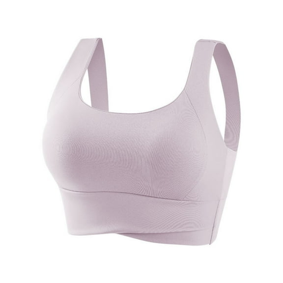 XuJwPNcy Sports Bra for Women Scoop Neck with High Support Workout Crop Tank Tops Wirefree Non-padded Yoga Bra Gym