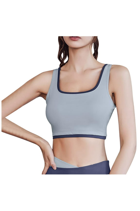 Sports Bras for Women High Support Square Neck Everyday Bras Comfy Workout Crop Top Bras