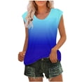 thumbnail image 1 of XuJwPNcy Summer Tank Tops Women Casual Loose Cap Sleeve Scoop Neck Tops Fashion Soft Comfy Basic Shirts, 1 of 5