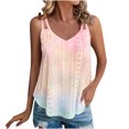 thumbnail image 1 of XuJwPNcy Summer Tank Tops for Women V Neck Spaghetti Strap Shirts Hollow out Sleeveless Blouses Trendy New, 1 of 4