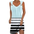 thumbnail image 1 of Yuzhih Sundresses for Women Summer Beach Vacation Tunic Dresses Scoop Neck Sleeveless Dresses, 1 of 5