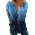 thumbnail image 1 of XuJwPNcy Sweatshirts for Women Long Sleeve Half Zip Pullover Hoodie Casual Baggy Tops Fall Sweatshirts, 1 of 5