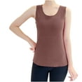 thumbnail image 1 of XuJwPNcy Thermal Tank Top for Women Fleece Lined Warm Sleeveless Shirts Camisole Warm Base Layer Vest for Cold Weather, 1 of 5