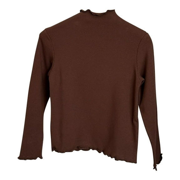 XuJwPNcy Toddler Baby Girls Basic T-Shirt Solid Color Turtleneck Warm Long Sleeve Top Fall Pullover Outfits