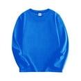 thumbnail image 1 of XuJwPNcy Toddler Girls Boys Clothes Soft Cotton Baby Girls Crew Neck Solid Long Sleeve Shirts Basic Tee Tops 1-12 Years, 1 of 4