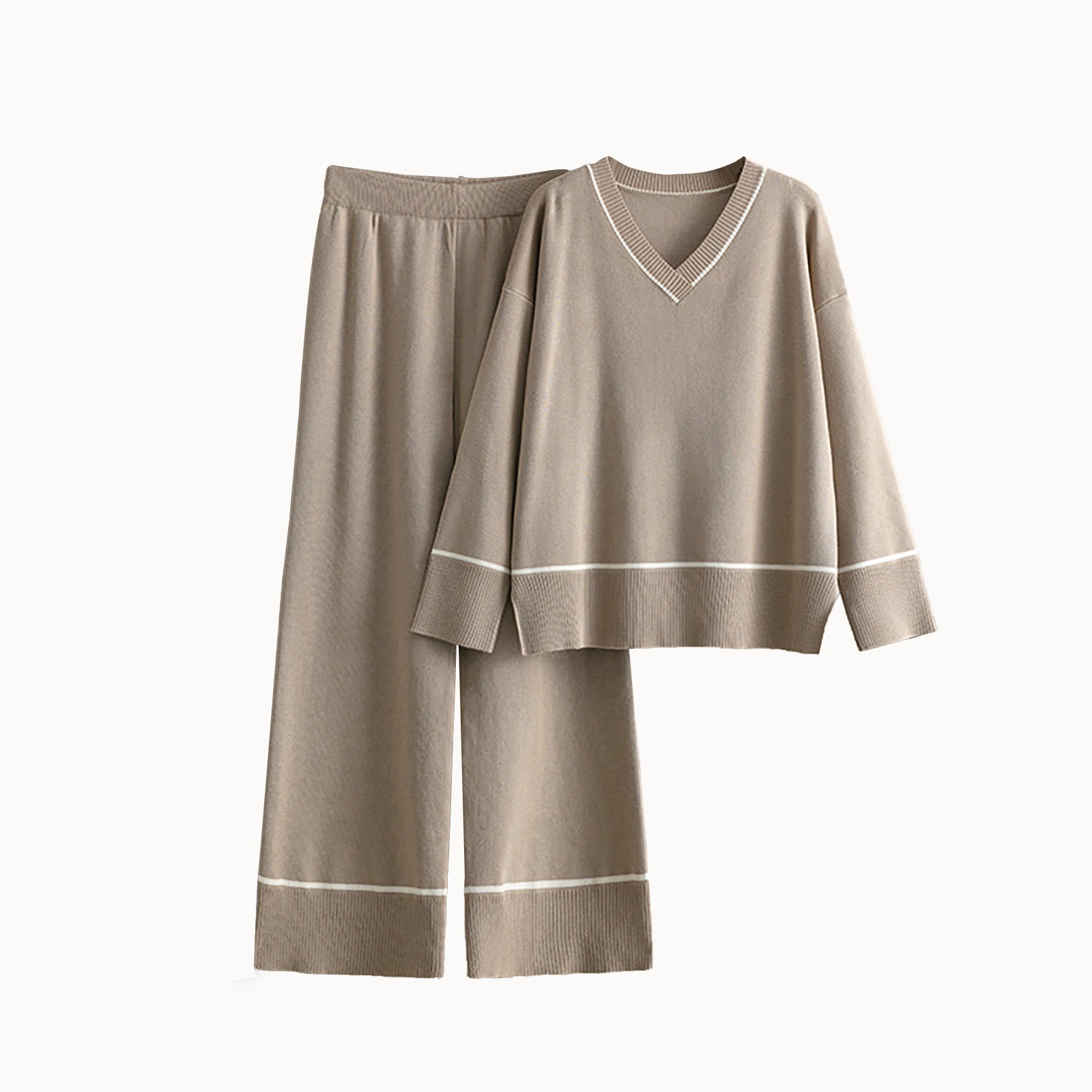 未使用品❗️Her lip to Cozy Knit Long Pant Set Amazon.com: Akivide Womens 2 Piece Outfits Matching Linen