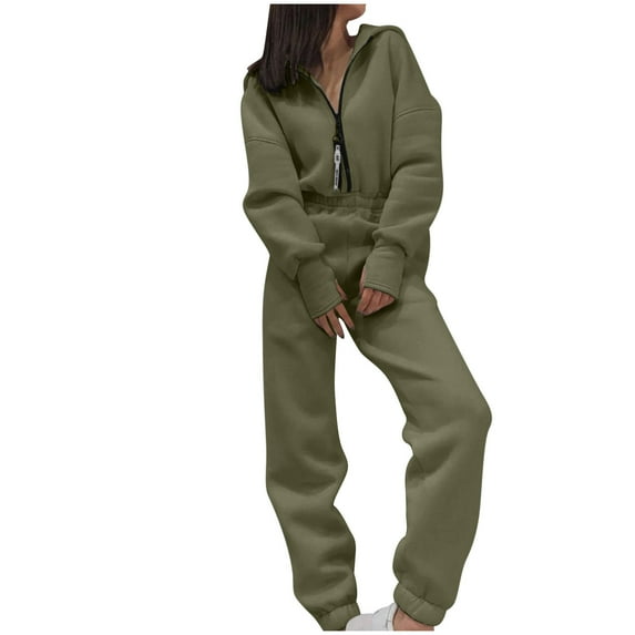 XuJwPNcy Two Piece Sweatsuit Sets for Women Zip up Crop Hoodies with Sweatpants Matching Tracksuit Set