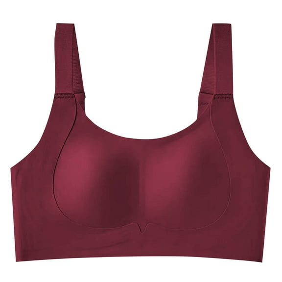 XuJwPNcy Wireless Bras for Women No Underwire Lightly Lift Womens Bras Soft Comfort Seamless Scoop Neck Bralettes