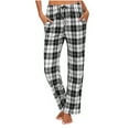 thumbnail image 1 of XuJwPNcy Women Plaid Pajama Pants Comfy Lounge Pants Sleep Pj Bottoms Workout Jogger Trousers with Pockets Drawstring, 1 of 5