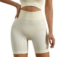 thumbnail image 1 of XuJwPNcy Women Ribbed Knit Biker Shorts High Waist Butt Lifting Seamless Workout Yoga Running Shorts, 1 of 3