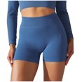 thumbnail image 1 of XuJwPNcy Women Ribbed Seamless Biker Shorts High Waisted Workout Gym Yoga Pants Basic Stretchy Shorts, 1 of 6