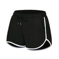 thumbnail image 1 of XuJwPNcy Women Workout Yoga Shorts Soft Solid Stretch Active Running Shorts Drawstring Waisted Shorts with Pockets, 1 of 5