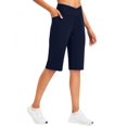 thumbnail image 1 of XuJwPNcy Women's Bermuda Shorts Knee Length with Pockets High Waisted Long Shorts for Women Dressy Casual Summer Pants, 1 of 6