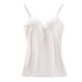 thumbnail image 1 of XuJwPNcy Women's Camisole with Bras V Neck Sleeveless Summer Basic Ribbed Undershirt Pajama Cami Tank Tops, 1 of 4