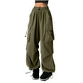 thumbnail image 1 of Yuzhih Women's Cargo Pants with Pockets Running Joggers Sweatpants Lightweight Travel Hiking Pants, 1 of 5