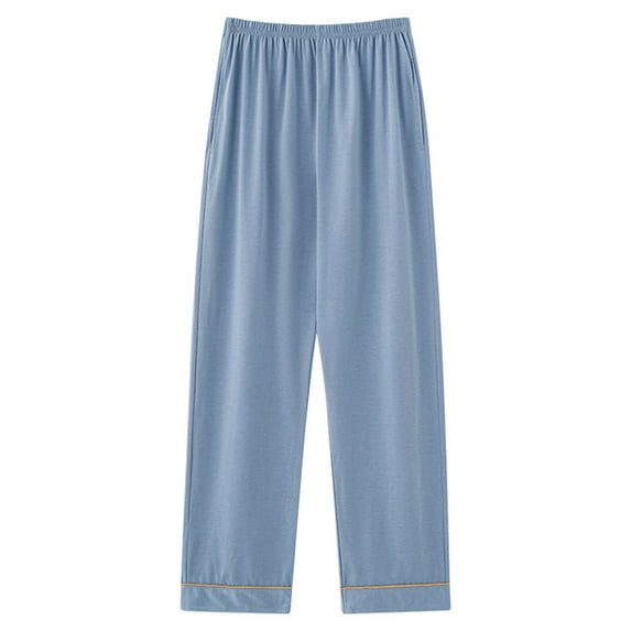 XuJwPNcy Women's Cotton Pajama Knit Lounge Pants Lightweight Wide Leg Sleepwear Loungewear Pjs Bottom for Women