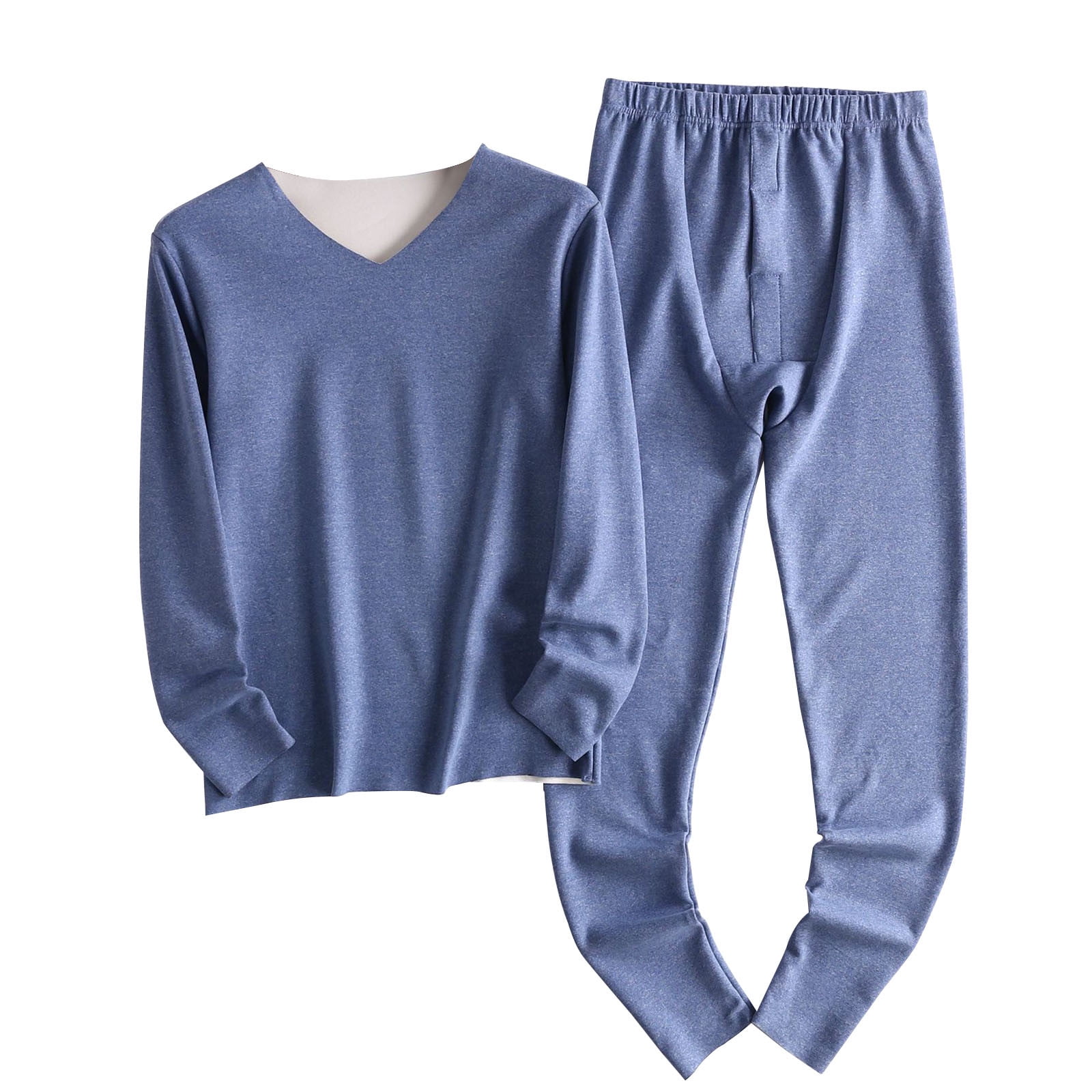 Loft Women's Soft Knit Long Sleeve Top & Pant Henley Sleep
