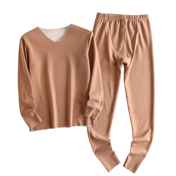 Yuzhih Women's Fleece Pajama Sets Long Sleeve V Neck Tops and Pants Pjs Sets Plush Loungewear Sleepwear