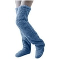 thumbnail image 1 of XuJwPNcy Women's Fuzzy Thigh High Socks Warmer over Knee High Plush per Stockings Winter Leg Warmers, 1 of 7