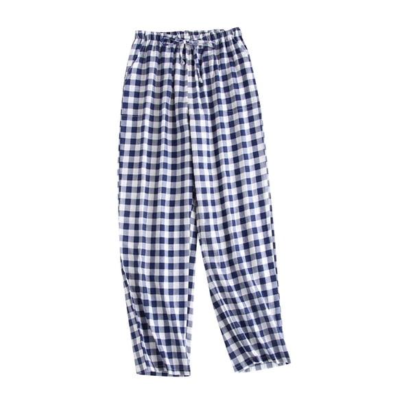 XuJwPNcy Women's Lounge Pajama Pants Summer Fashion Plaid Printed Loungewar Baggy Wide Leg Pj Bottom Sleepwear