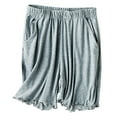 thumbnail image 1 of XuJwPNcy Women's Lounge Shorts Casual Elastic Waist Comfy Sleep Shorts Solid Color Soft Pajama Bottoms, 1 of 7