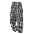thumbnail image 1 of XuJwPNcy Women's Pajama Lounge Pants Stretchy Comfy Plaid Printed Pj Bottom Elastic Waisted Cinch Bottom Loungewear, 1 of 6