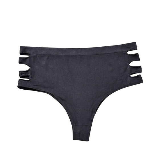 XuJwPNcy Women's Plus Size Underwear Cut out Side High Waist Panties Stretchy Breathable Soft Comfy Briefs