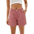 thumbnail image 1 of XuJwPNcy Women's Shorts Trendy Summer Dressy High Waisted Pleated Business Casual Work Shorts with Pockets, 1 of 6