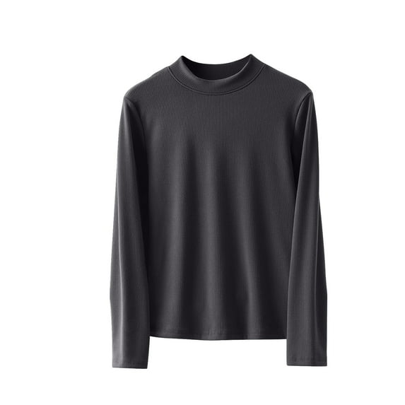 XuJwPNcy Women's Thermal Long Sleeve Shirts Crew Neck Top Warm Undershirts Base Layer Underwear Tops