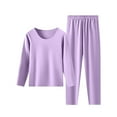 thumbnail image 1 of XuJwPNcy Women's Thermal Underwear Set Long Sleeve Round Neck Top with Elastic Pants 2 Piece Soft Pajama Set, 1 of 2