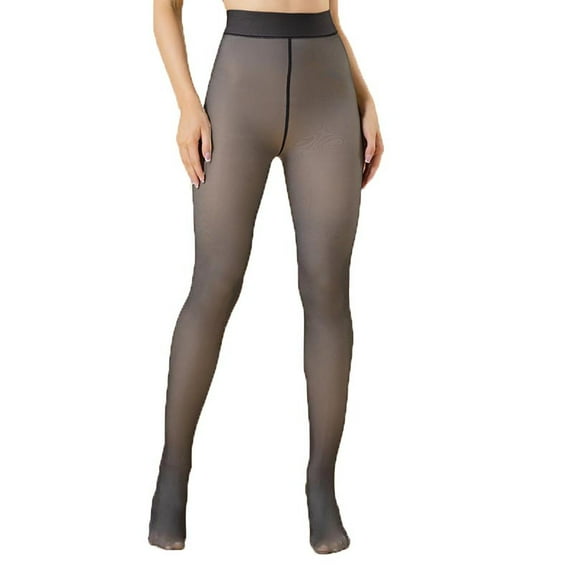 XuJwPNcy Women's Tights Fleece Lined Winter Warm Pantyhose Leggings Thermal Thick Tights Fall Winter Leggings