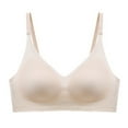 thumbnail image 1 of Yuzhih Women's Wireless Bras No Underwire Seamless Push up Bralettes Comfy V Neck Wirefree Full Coverage Bra, 1 of 3