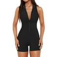 thumbnail image 1 of XuJwPNcy Women's Yoga Jumpsuits Workout V Neck Sleeveless Zip Front Athletic Jumpsuit Fashion Gym Romper, 1 of 5