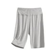 thumbnail image 1 of XuJwPNcy Women's Yoga Shorts Solid Color Elastic High Waist Leggings Shorts Workout Gym Trendy Pajama Short Pants, 1 of 3