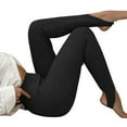 thumbnail image 1 of cfhntfmh Women's Yoga Stirrup Leggings Ribbed Stretch High Waisted Gym Workout Running Tights Pants, 1 of 7