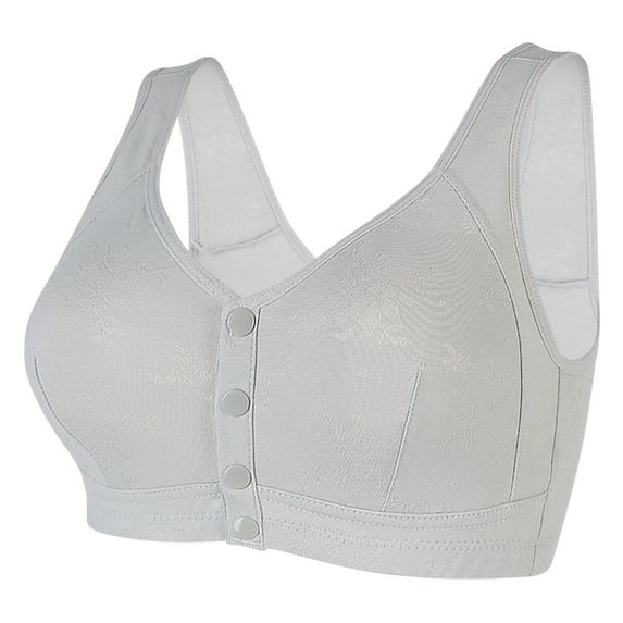 XuJwPNcy Womens Bras Comfortable Front Button Bra Soft Cup No Underwire Bralettes Plus Size Full Coverage Bra