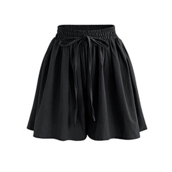 XuJwPNcy Womens Chiffon Flowy Shorts Trendy Summer Casual High Waist Shorts Plus Size Pleated Lounge Trousers