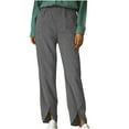 thumbnail image 1 of Yuzhih Womens Corduroy Straight Pants Elastic High Waist Solid Color Casual Pants Tulips Hem Loose Fit Comfy Pants Trousers Womens Clothes, 1 of 6