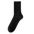 thumbnail image 1 of XuJwPNcy Womens Crew Socks Casual Knit Cotton Comfy Breathable Solid Color Socks Mid Tube Warm Socks, 1 of 3
