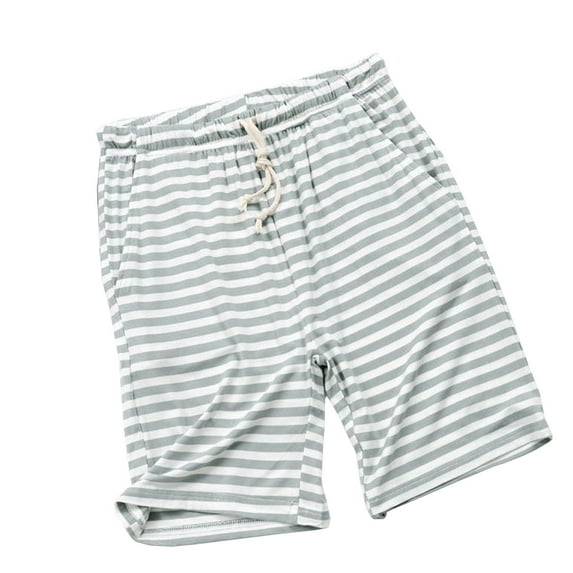 XuJwPNcy Womens Pajama Shorts Comfy Lounge Bottom with Pockets Stretch Strip Sleepwear Drawstring Soft Pj Bottoms