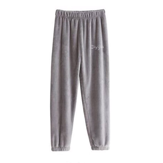 XuJwPNcy Womens Pajamas Pants Fall Fashion Fleece Soft Pj Bottom Comfy Lounge Pant Solid Color Fuzzy Pajama Pants for Women