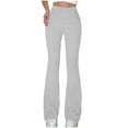 thumbnail image 1 of XuJwPNcy Womens Ribbed Knit Pajama Pants Casual Elastic Waist Bell Bottom Lounge Pants Drawstring Loose Knit Pjs Bottoms, 1 of 5